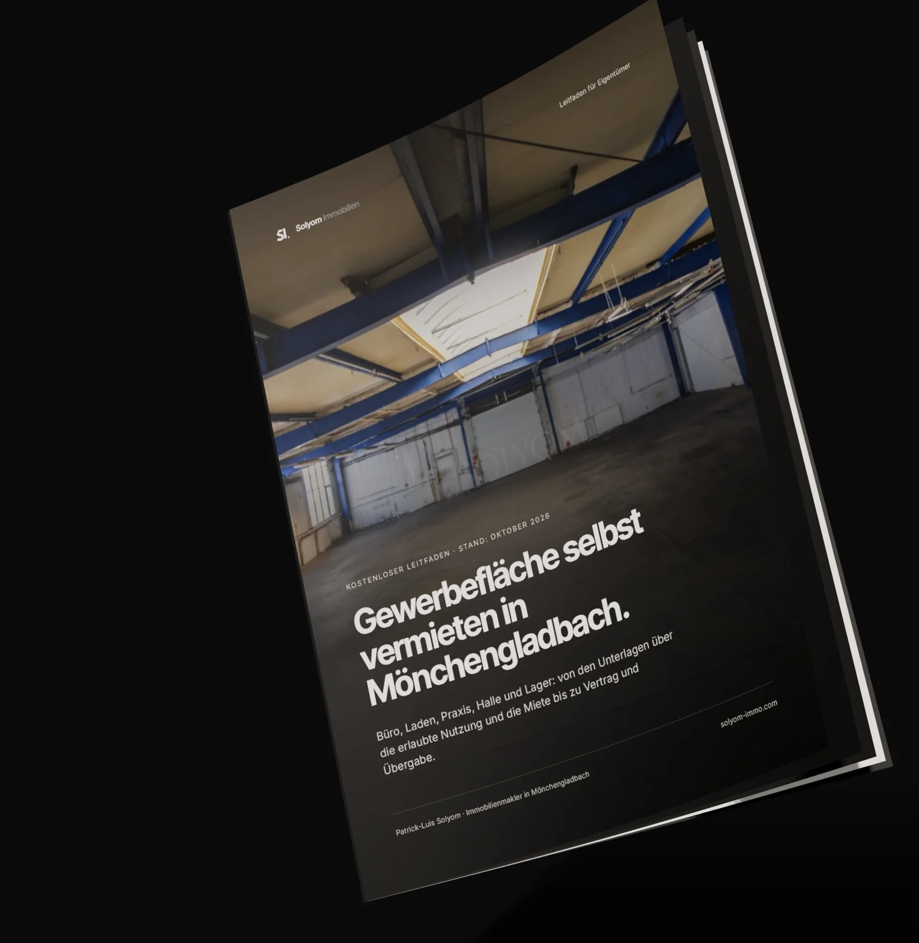 Leitfaden Gewerbefläche selbst vermieten in Mönchengladbach (PDF), Ansicht der Titelseite